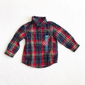 The children’s place plaid button down shirt 12-18